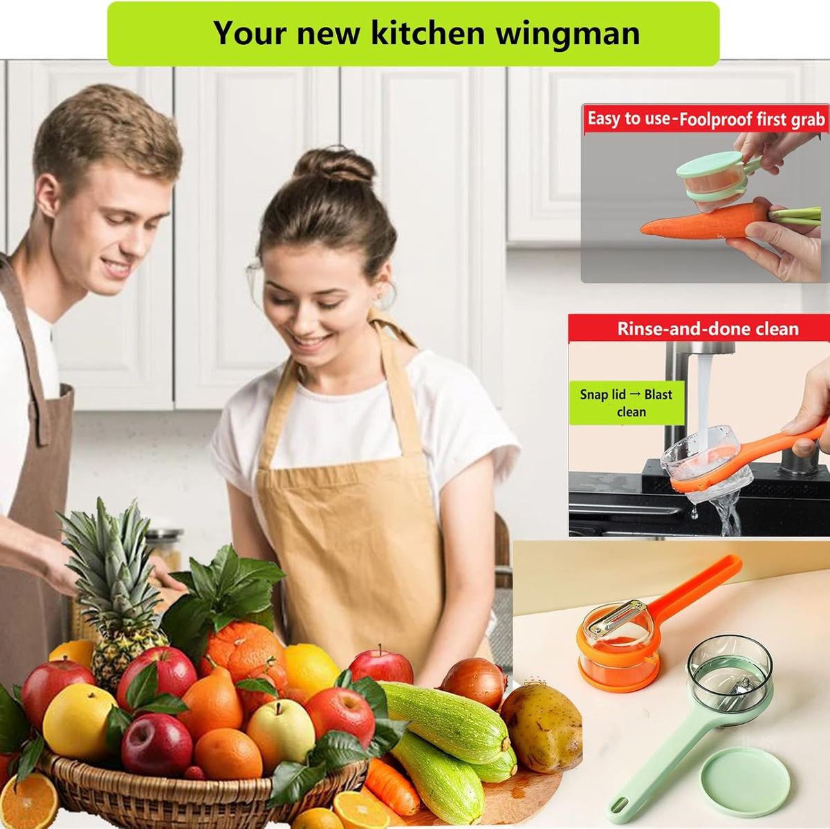 2026 New Desgin vegetable Peelers for kitchen,home,office and camping(2Pcs)