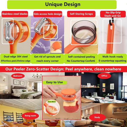 2026 New Desgin vegetable Peelers for kitchen,home,office and camping(2Pcs)