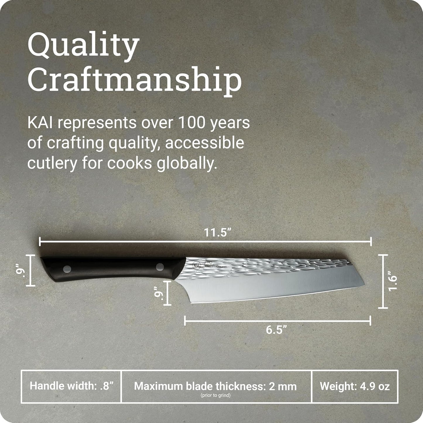 PRO 6.5" Master Utility Knife | Hand Sharpened Japanese Kitchen Knife, Japanese AUS6M Stainless Steel Blade, Full-Tang POM Handle