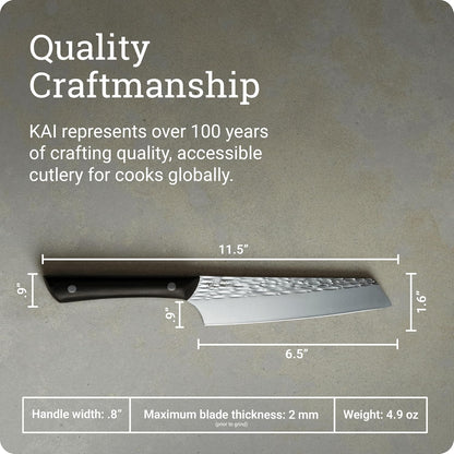 PRO 6.5" Master Utility Knife | Hand Sharpened Japanese Kitchen Knife, Japanese AUS6M Stainless Steel Blade, Full-Tang POM Handle