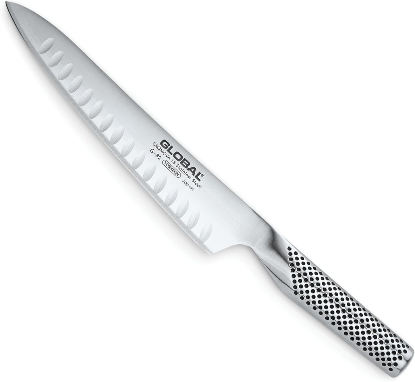Global Stainless Steel Hollow Ground 8-Inch Carving Knife