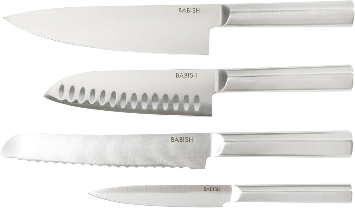 High-Carbon 1.4116 German Steel 15 Piece Full Tang Forged Cutlery Kitchen Knife Block Set - Black