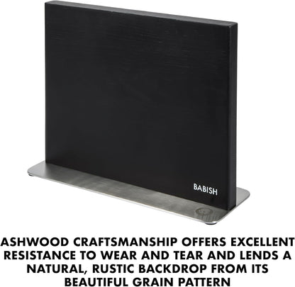 High-Carbon 1.4116 German Steel 15 Piece Full Tang Forged Cutlery Kitchen Knife Block Set - Black