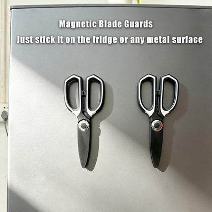 3 Pack Kitchen Scissors & Seafood Scissors Set, Sharp Kitchen Shears | All Purpose Stainless Steel Heavy Duty for Poultry Food Dishwasher Safe with Protective Sheath Comfort-Grip