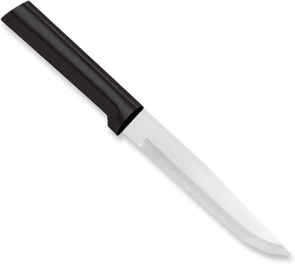 Stubby Butcher Knife (W206), Black Handle, Pack of 2 | 5.38" Stainless Steel Blade, Black Resin Handle