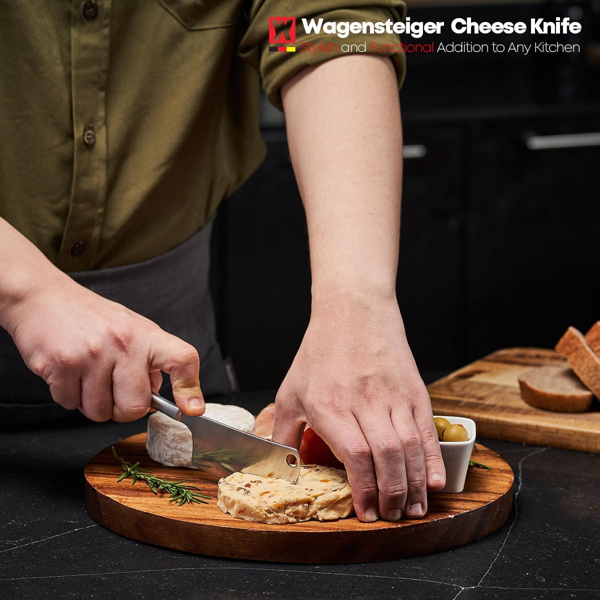 100% Stainless Steel Butter Knife Spreader, Cocktail Cheese Knife for Condiments, Jam, Pastry & Butter, Ergonomic Handle Design, Perfect for Cutting or Spreading Cheese & Butter