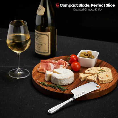 100% Stainless Steel Butter Knife Spreader, Cocktail Cheese Knife for Condiments, Jam, Pastry & Butter, Ergonomic Handle Design, Perfect for Cutting or Spreading Cheese & Butter