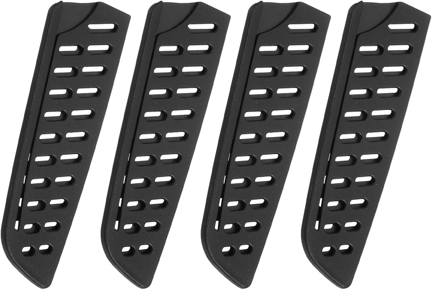 2Pcs Knife Cover Sleeves Blade Edge Guards for 5" Santoku Knife Blade Edge Protector Cover Universal Knife Sheath for Kitchen, Black