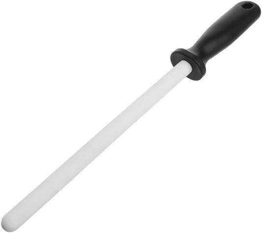 8" Knife Sharpener Rod, Gourmet Blade Sharpening Stick with ABS Handle - Honing Steel for Kitchen, Home or Hunting - Chef Hunter Polishing Tool