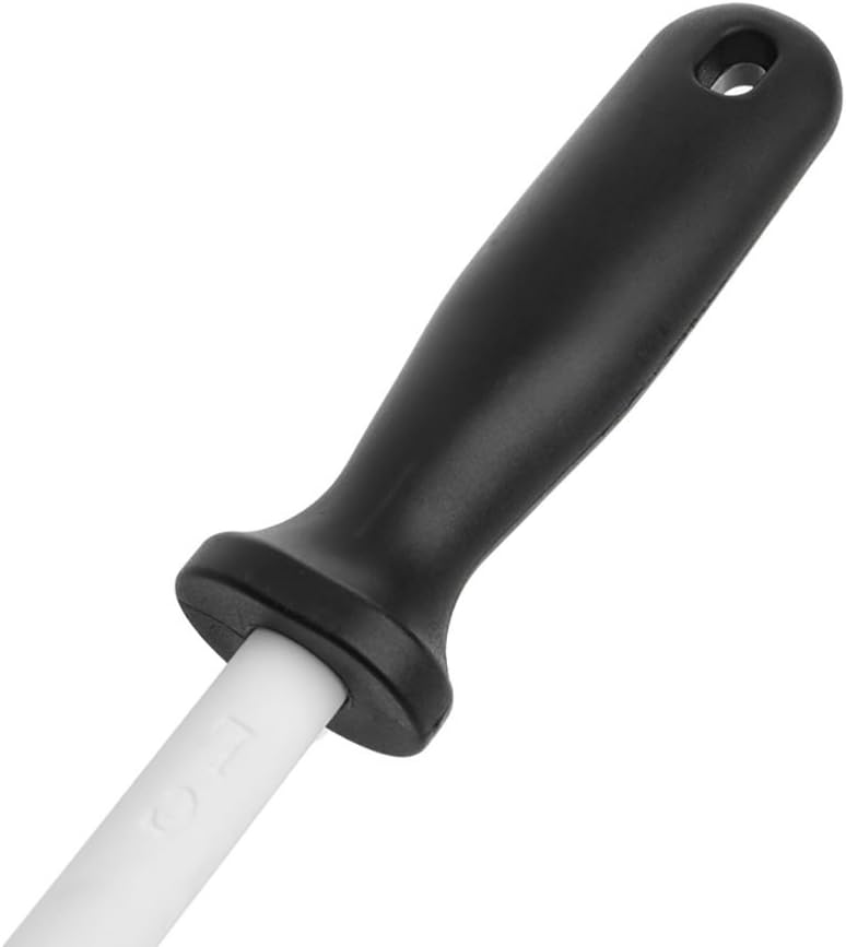 8" Knife Sharpener Rod, Gourmet Blade Sharpening Stick with ABS Handle - Honing Steel for Kitchen, Home or Hunting - Chef Hunter Polishing Tool