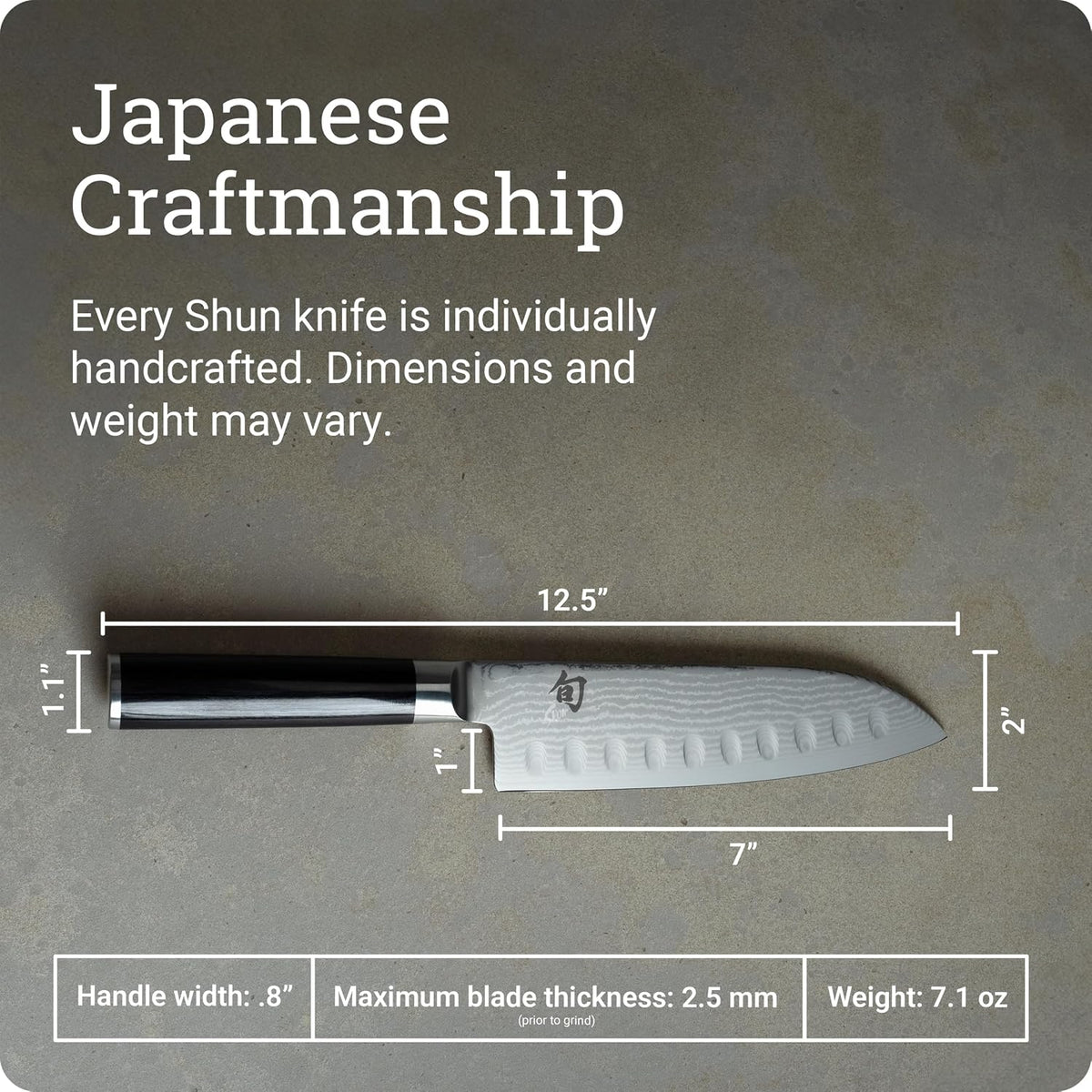 Classic 7" Hollow Ground Santoku Knife