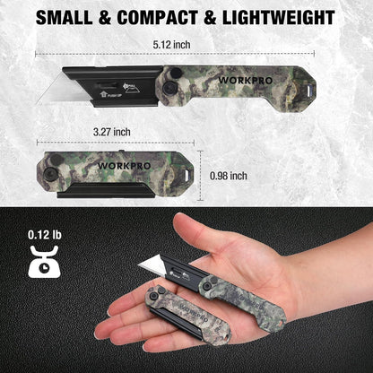 3-Pack Camo Folding Utility Knife Set
