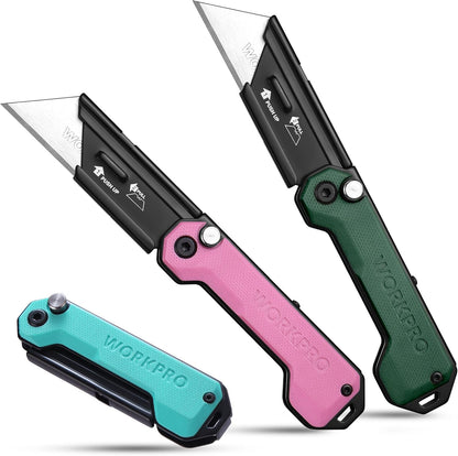 3-Pack Camo Folding Utility Knife Set