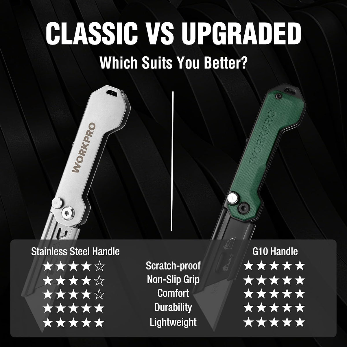 3-Pack Camo Folding Utility Knife Set