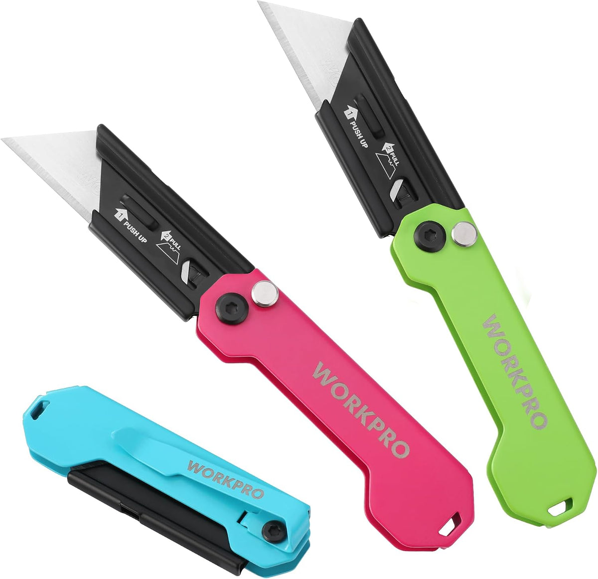 3-Pack Camo Folding Utility Knife Set