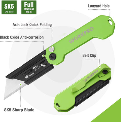 3-Pack Camo Folding Utility Knife Set