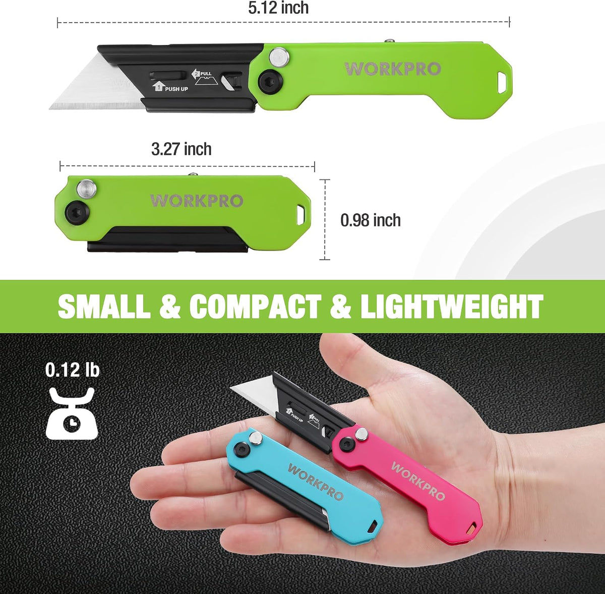 3-Pack Camo Folding Utility Knife Set
