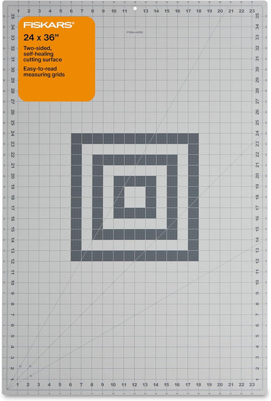 24" x 36" Self Healing Cutting Mat, Extra Large Double-Sided Grid | Quilting, Sewing & Craft Cutting Board, with 30 45 60 Degree Bias Lines for Fabric Paper and DIY Projects