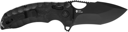 Kiku Quick-Opening Sharp Ambidextrous Pocket Folding Knives with Linen Micarta Handle | CTS XHP Steel, XR Lock