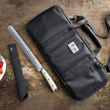 Cangshan 1023770 7-Piece Cut-Resistant Nylon Cutlery Knife Bag with Strap, Bag Only (CUTLERY NOT INCLUDED)