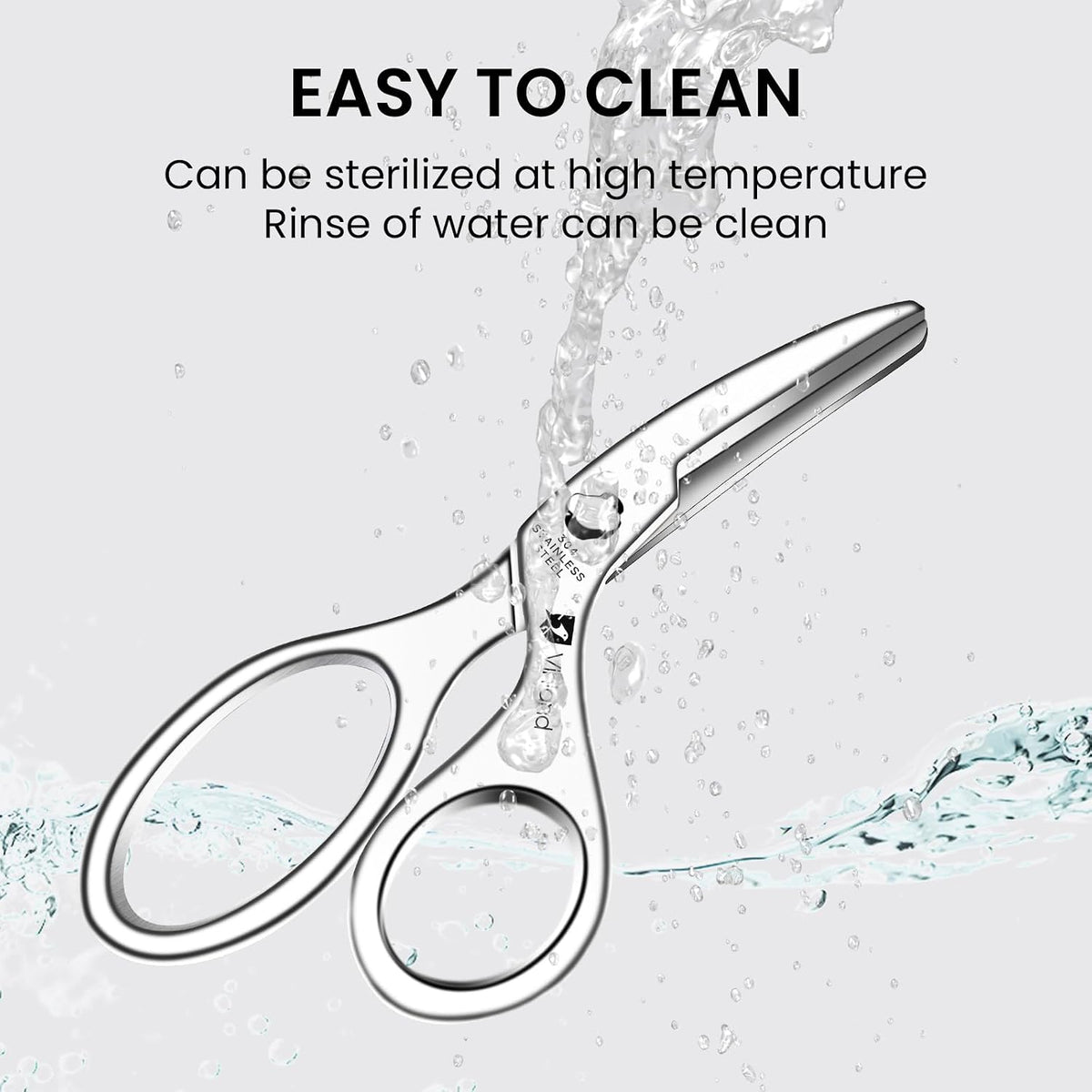 Stainless Steel Baby Food Scissors, Baby Food Scissors With Travel Case, Ideal For Pizza, Meats, Noodles, Vegetables, And Fruits