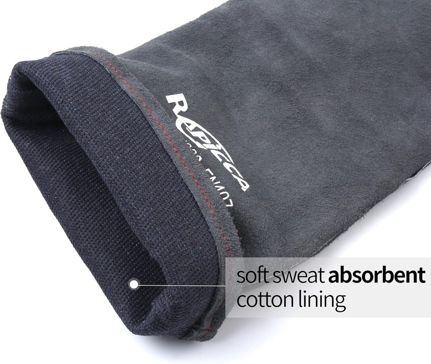 Fireplace Gloves Fire Heat Resistant: Dark-Grey 16IN 932℉ - Fireproof Leather for Fireplace Fire Pit Wood Stove Campfire Furnace BBQ Grill Oven Stick Mig Welding Welder Gear - Birthday Gift XL