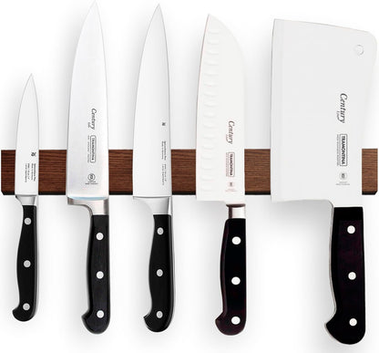 12 Inch Brown Knife Magnetic Strip Use as Magnetic Knife Holder for Wall - Magnetic Knife Strip - Kitchen Magnetic Knife Bar Rack