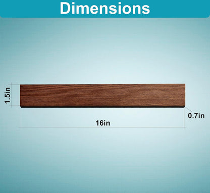 12 Inch Brown Knife Magnetic Strip Use as Magnetic Knife Holder for Wall - Magnetic Knife Strip - Kitchen Magnetic Knife Bar Rack
