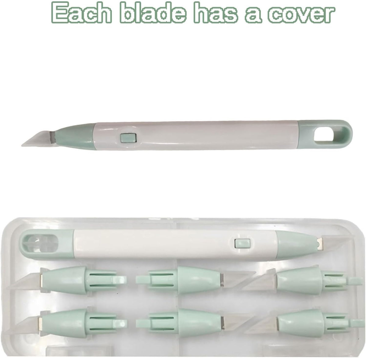 Precision Craft Knife Set, 7-Piece Hobby Knife Kit with Case, Includes 6 Replaceable Blades, Ideal for Crafting, Scrapbooking, Rubber Stamps & DIY Projects
