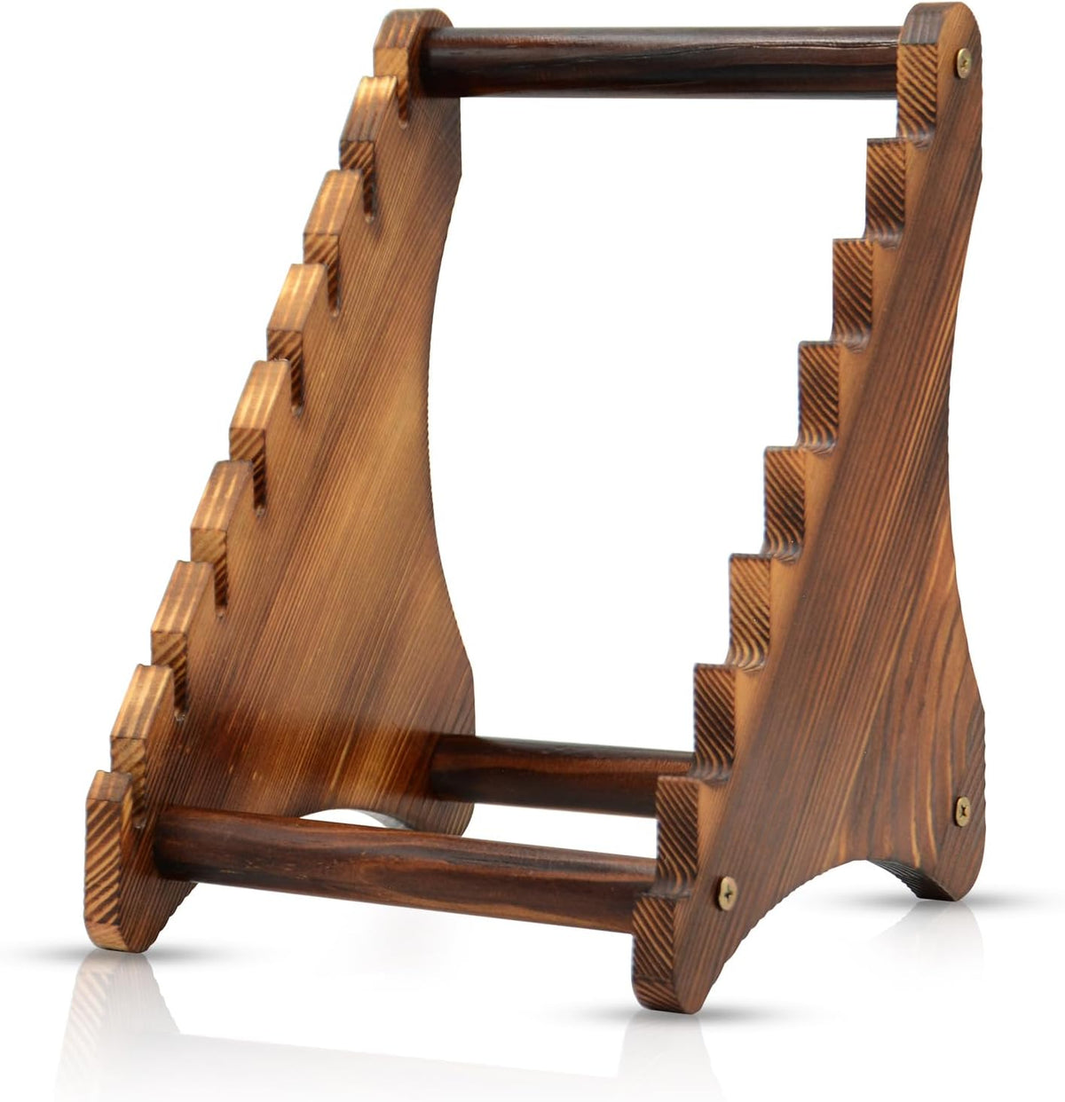 Knife Block, Wood Fixed Blade Knife Collection Display Stand Holder, Knife Holder Knife Wooden Display Case for Fixed Knife Series Display, Maximum 8 Knives
