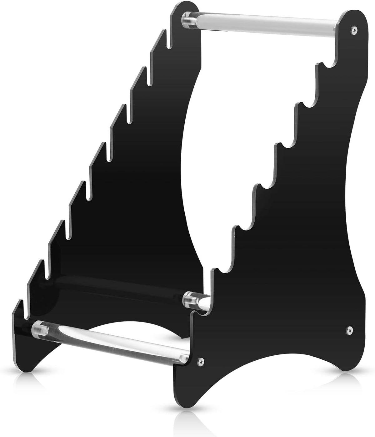Knife Block, Wood Fixed Blade Knife Collection Display Stand Holder, Knife Holder Knife Wooden Display Case for Fixed Knife Series Display, Maximum 8 Knives