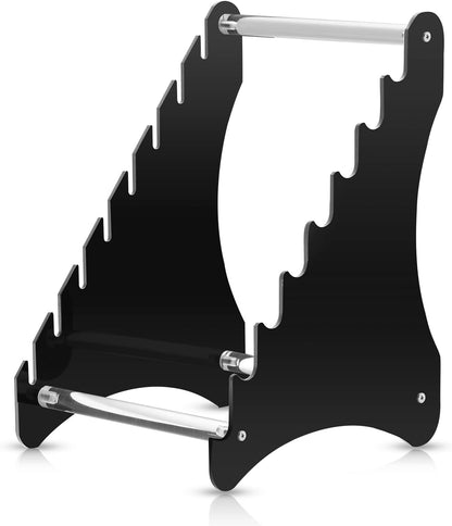 Knife Block, Wood Fixed Blade Knife Collection Display Stand Holder, Knife Holder Knife Wooden Display Case for Fixed Knife Series Display, Maximum 8 Knives