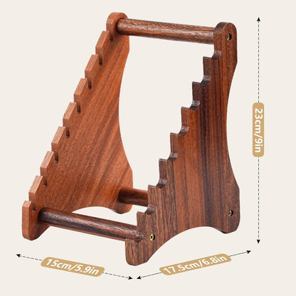 Knife Block, Wood Fixed Blade Knife Collection Display Stand Holder, Knife Holder Knife Wooden Display Case for Fixed Knife Series Display, Maximum 8 Knives