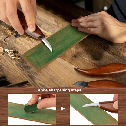 Wood Carving Knifes, (Straight handle Sloyd Carving Knife)