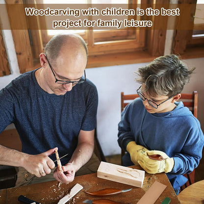 Wood Carving Knifes, (Straight handle Sloyd Carving Knife)