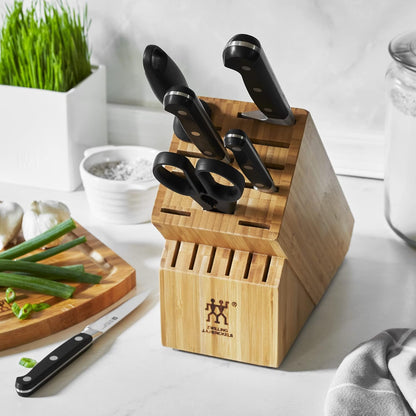Professional S 7-Pc Knife Set, Friodur Ice-Hardened Blades | Ultra-Sharp Knives Made in Company-Owned German Factory with Special Formula Steel. Dishwasher Safe, Comfortable Grip