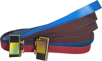 1" x 30" Knife Sharpening Combo Pack | Includes 2 Angle Guides, 6 Grit Belts