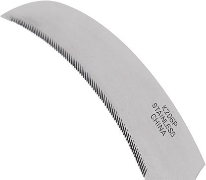 K206P Stainless Steel Sickle, A+ Grade, Plastic Handle, 4.3-Inch Blade , Orange