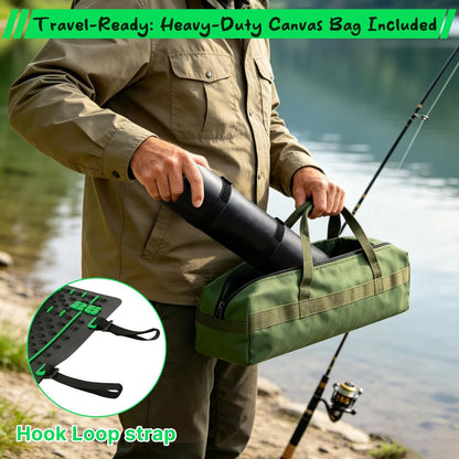Fish Fillet Mat Kit With 25" Ruler, 7" filet knife & Storage Bag - Non-Slip Texture Portable & Durable Cleaning Cutting Board for Easy Filleting,Fishing gear, 29.5"x15.5"
