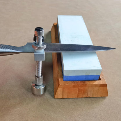 SG01 Knife Sharpening Angle Guide Adjustable 0° to 30° for Sharpening Knives on Whetstone/Daimond Stone, Scrolling Knife Sharpener Jig, Fidget Toys Gift for Blade-Loving Men (2, Silver)