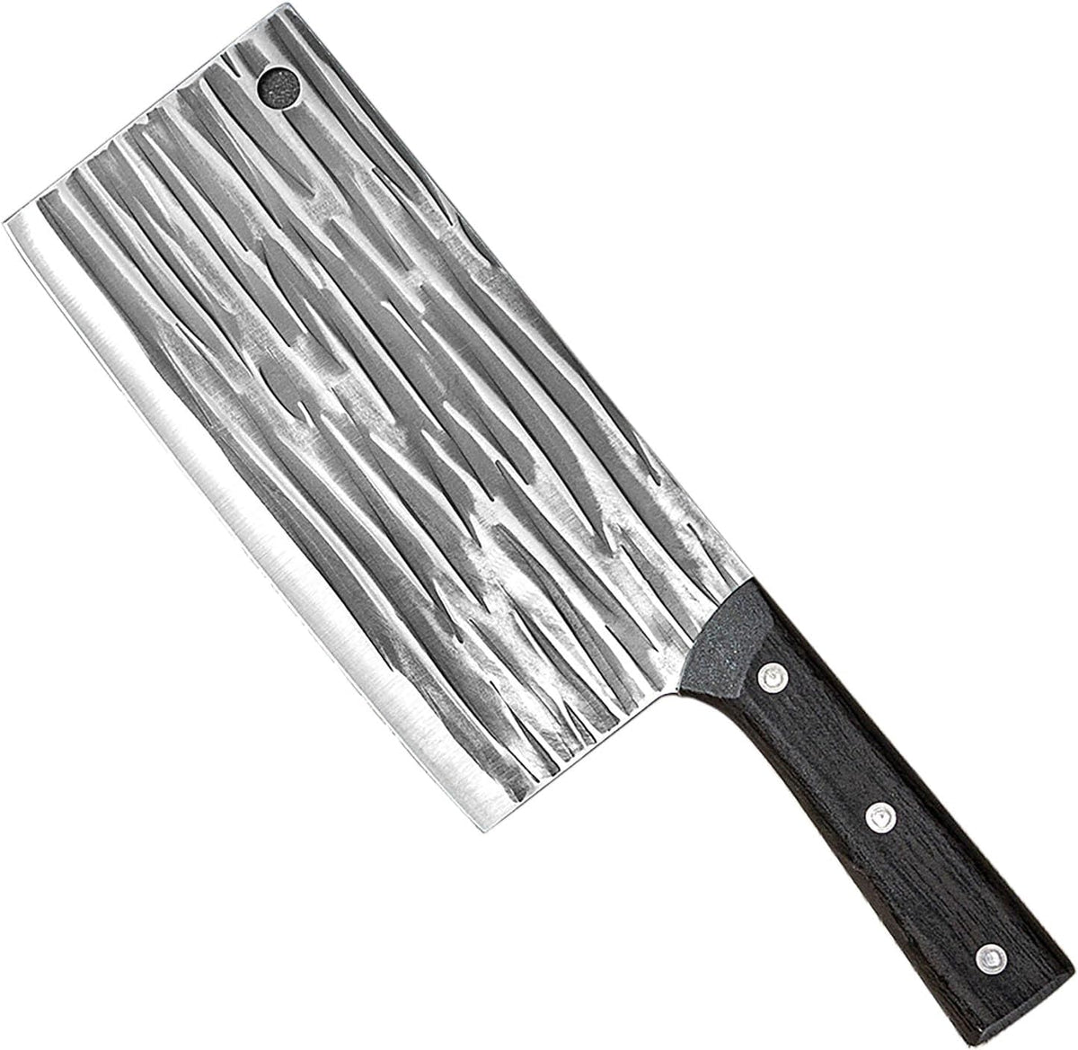 2 Pcs Professional Cleaver Chef Knife, High Strength Stainless Steel 7.5 Inch Sharp Kitchen Blade with Plastic Handle (2)