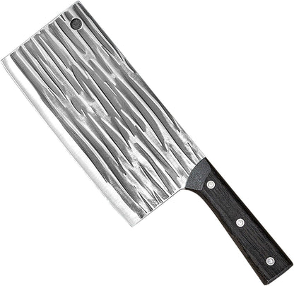 2 Pcs Professional Cleaver Chef Knife, High Strength Stainless Steel 7.5 Inch Sharp Kitchen Blade with Plastic Handle (2)