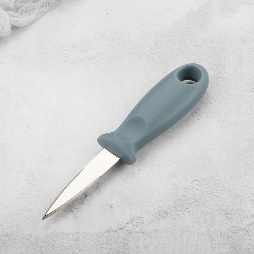 Oyster Shucking Knife, Stainless Steel Oyster Shucker with Plastic Handle, Non-slip Clam Opener, Seafood Opening Tools for Shellfish