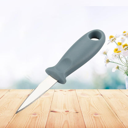 Oyster Shucking Knife, Stainless Steel Oyster Shucker with Plastic Handle, Non-slip Clam Opener, Seafood Opening Tools for Shellfish