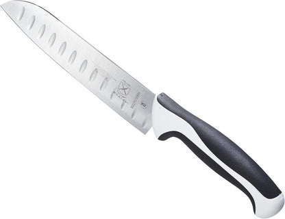 Millennia Colors 7-Inch Granton Edge Santoku Knife, Green - Colors A