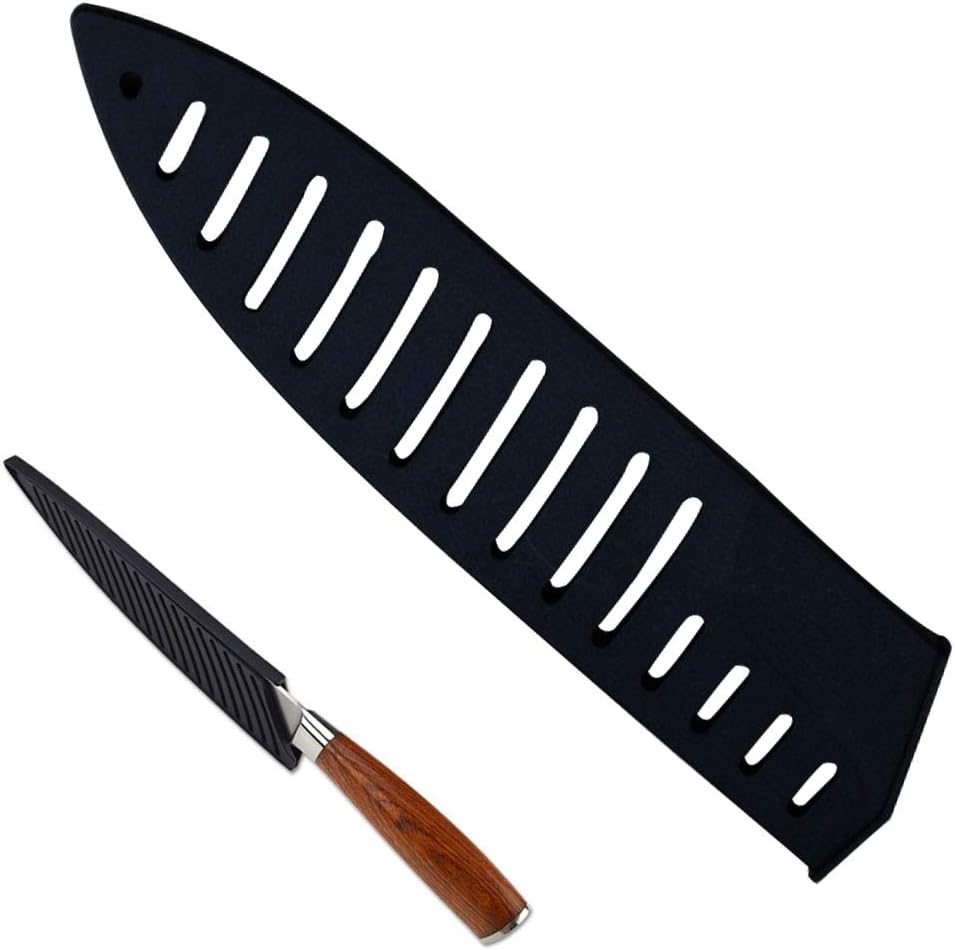 Black Plastic Kitchen Knife Blade Protector Cover for 8 Inches Knife, 8 Inch Knife sheath, 8 Inch Knife Cover Practical Black Protector For Knife Blade Kitchen Utensil