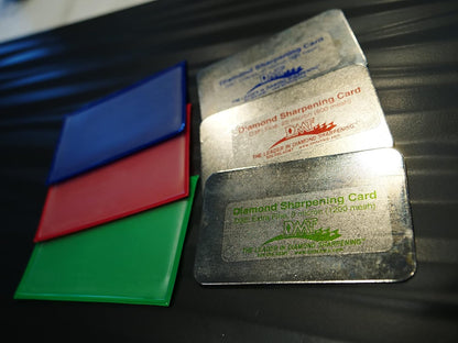 Diamond Machining Technology (DMT) Dia-Sharp Diamond Sharpening Stone Credit Card, Extra Fine, Fine & Coarse, 3 Pack
