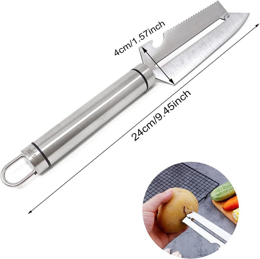 1PCS Multifunctional Stainless Steel Knife for Home Kitchen (9.45")