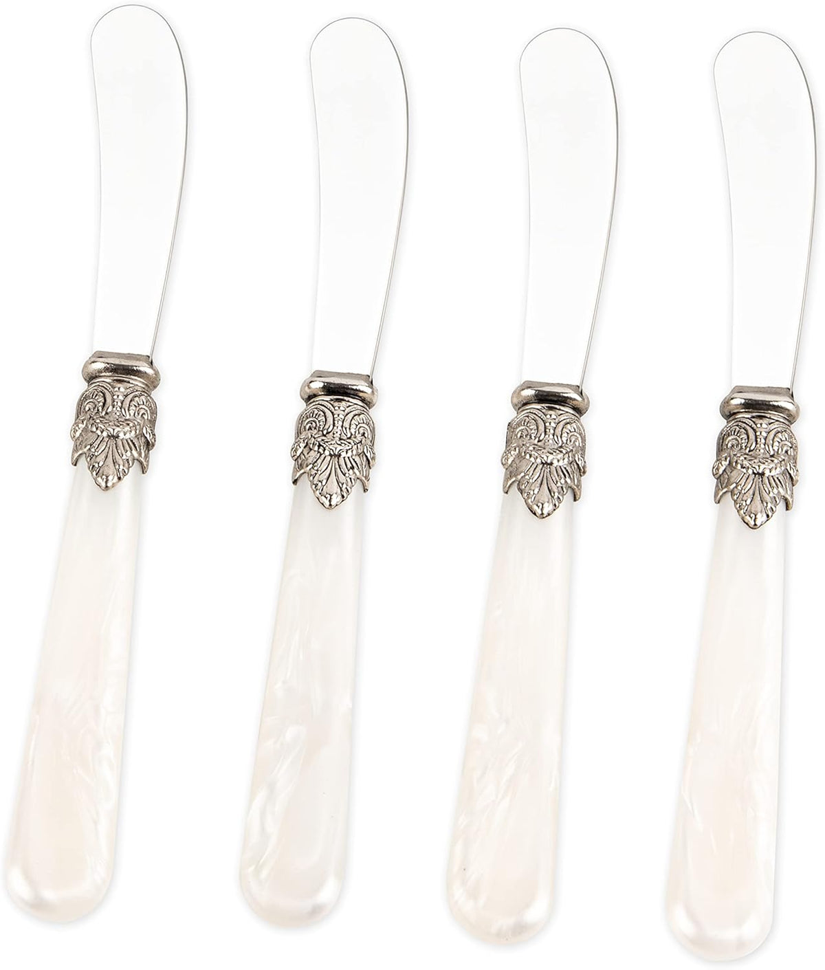 REVERIE Collection 4-piece Stainless Steel Butter Spreader Cheese Knife, Giftable Butter Knives set, Bread Knife set (Gold)