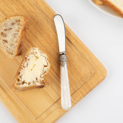 REVERIE Collection 4-piece Stainless Steel Butter Spreader Cheese Knife, Giftable Butter Knives set, Bread Knife set (Gold)